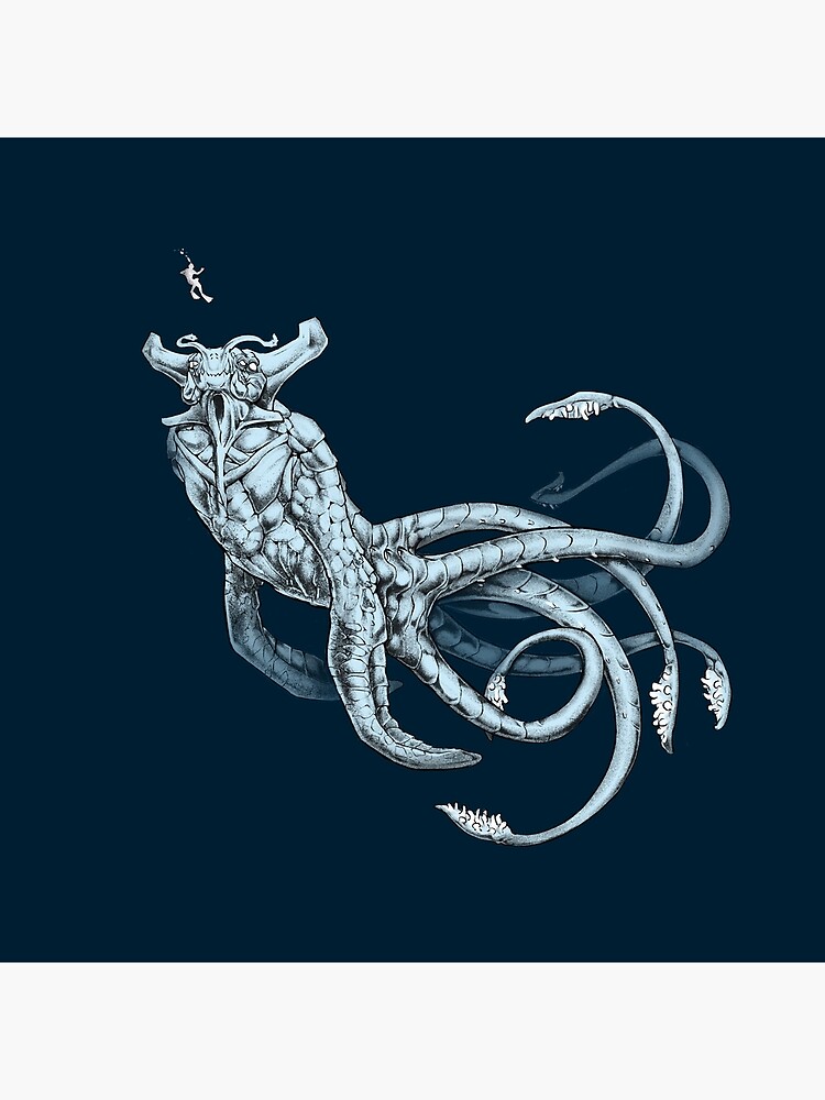 Sea Emperor Transparent Throw Pillow - Image 2