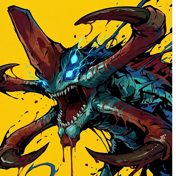 Reaper Leviathan Poster Digital Art Illustration From The Game Subnautica Tote Bag - Image 2