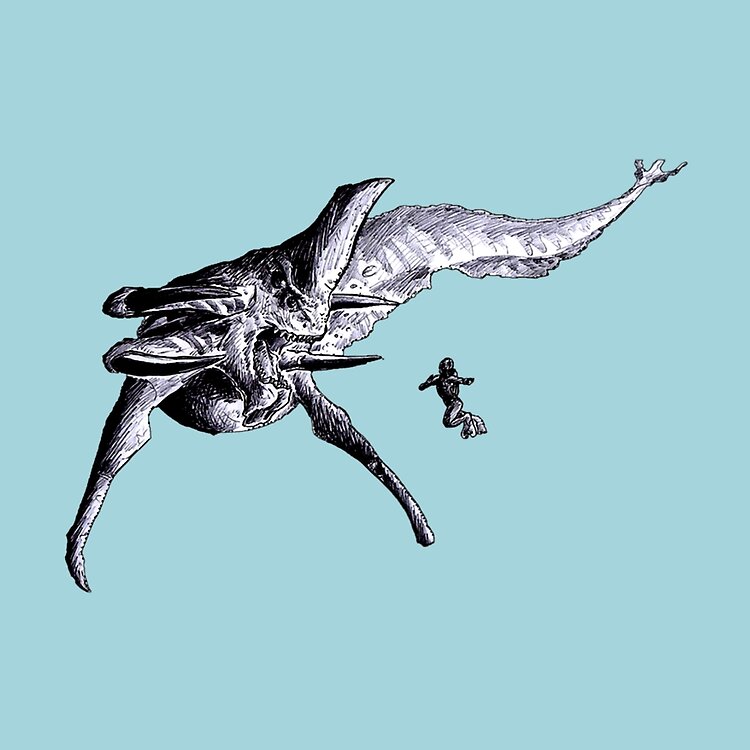 Reaper Leviathan Black And White Tote Bag - Image 2