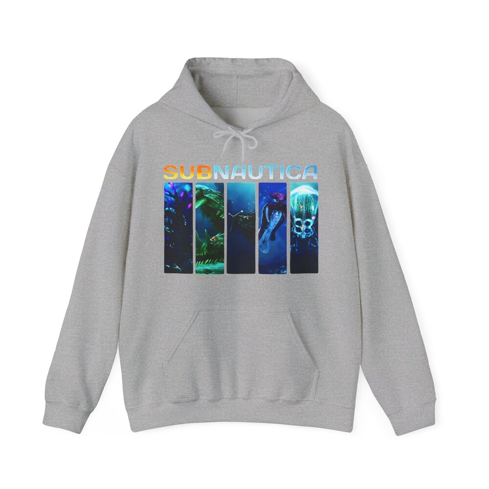 Unisex Subnautica Hoodie, Indie Game Ocean Survival Hoodie - Image 4