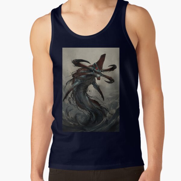 Reaper Leviathan Subnautica Poster Hand Drawn Digital Art Illustration Tank Top