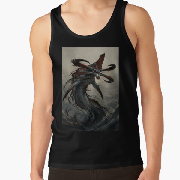 Reaper Leviathan Subnautica Poster Hand Drawn Digital Art Illustration Tank Top - Image 3