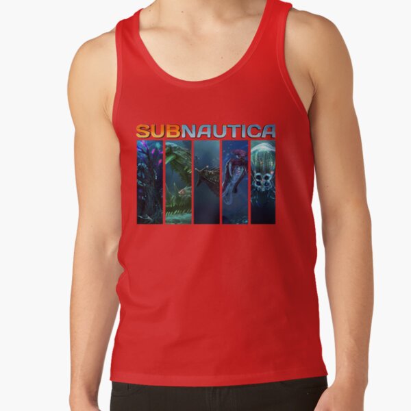 Funny Subnautica Design Arts Multiplayer Gamer Tank Top - Image 4