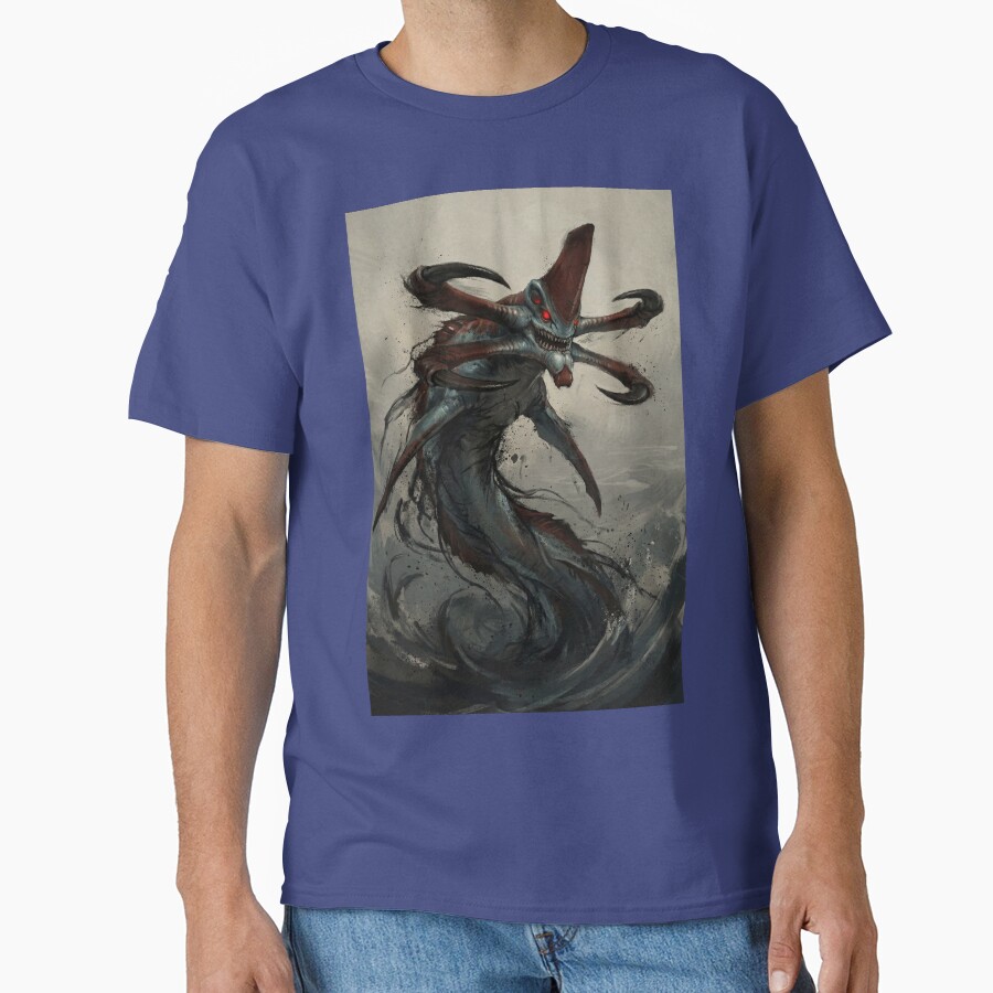 Reaper Leviathan Subnautica Poster Hand Drawn Digital Art Illustration T-shirt - Image 5