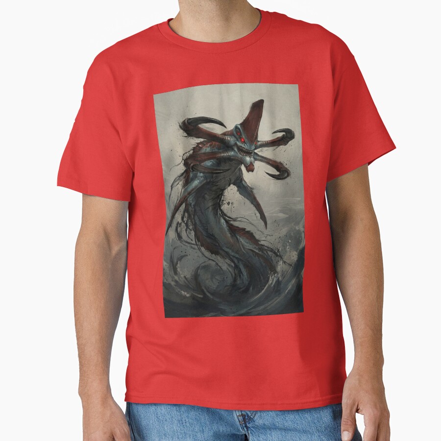 Reaper Leviathan Subnautica Poster Hand Drawn Digital Art Illustration T-shirt