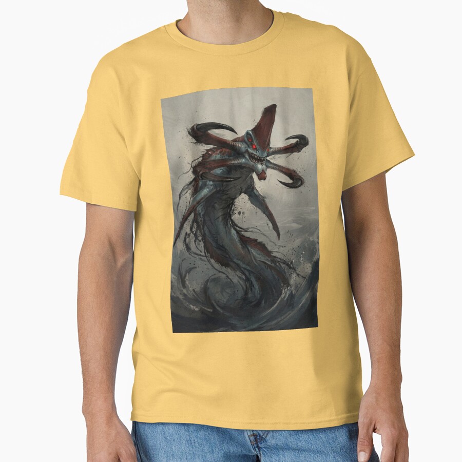 Reaper Leviathan Subnautica Poster Hand Drawn Digital Art Illustration T-shirt - Image 6