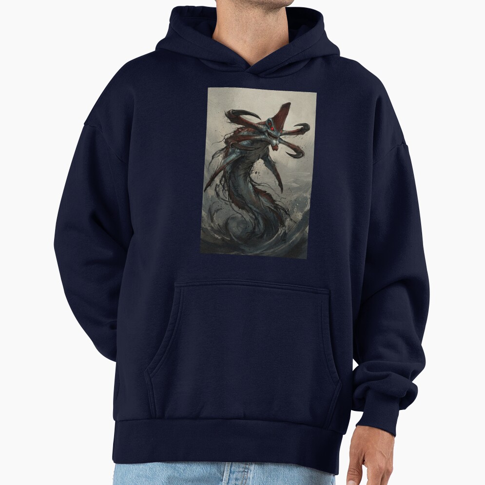 Reaper Leviathan Subnautica Poster Hand Drawn Digital Art Illustration Hoodie - Image 5