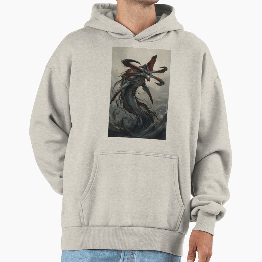 Reaper Leviathan Subnautica Poster Hand Drawn Digital Art Illustration Hoodie