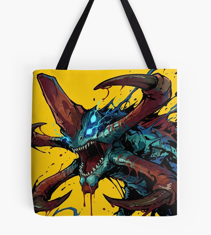 Reaper Leviathan Poster Digital Art Illustration From The Game Subnautica Tote Bag