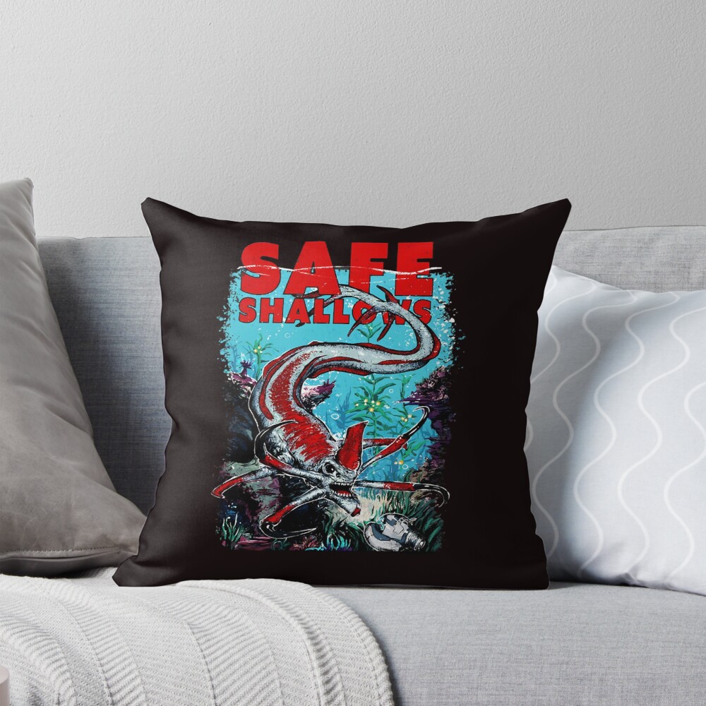 Subnautica Video Game Safe Shallows Throw Pillow