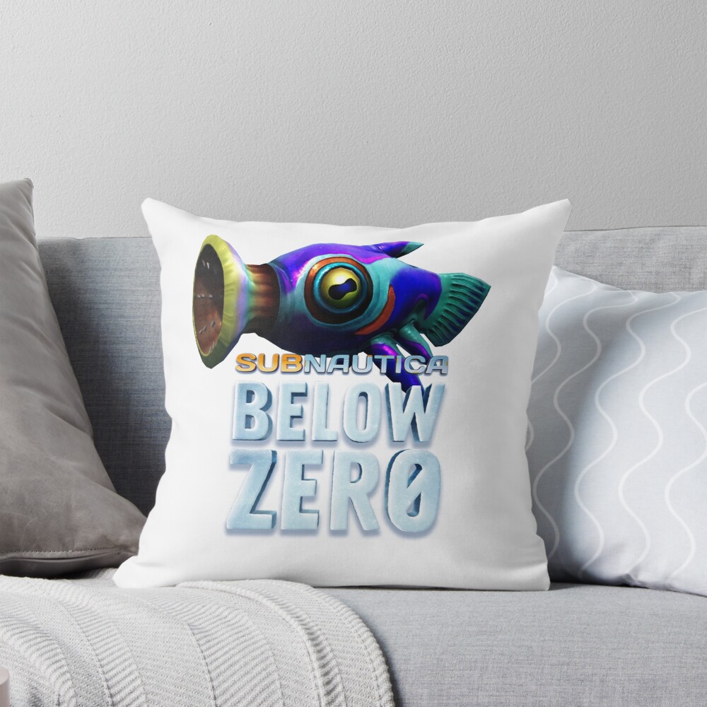 Hoverfish Vibes Subnautica Throw Pillow