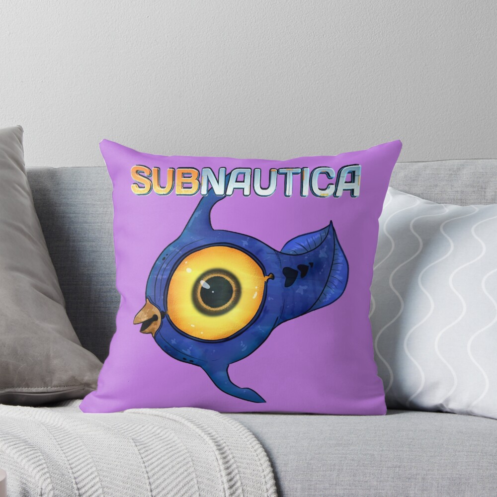 Subnautica Hoverfish Peeper Throw Pillow